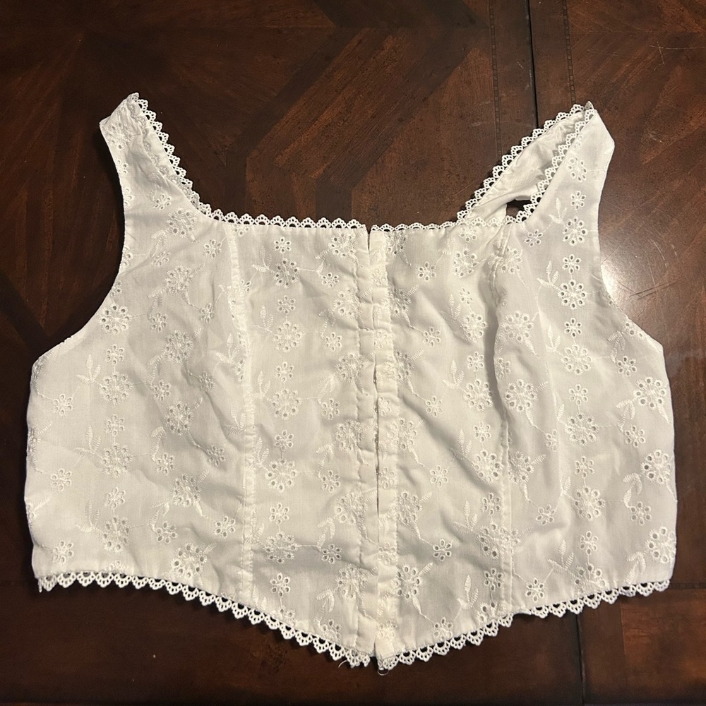White corset from Shein